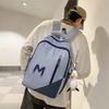 Schoolbag Korean version ins casual simple commute junior high school student schoolbag backpack high value large capacity backpack