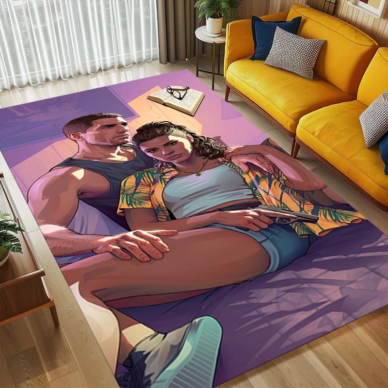 Sunset Romance Living Room Non-Slip Area Rug Soft Carpet for Bedroom Game Playroom Sofa Office Home Decor Doormat Christmas Gift C9211678