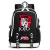 Anime JoJo Print Lightweight Student Backpack Casual Daypack for Teen Kids Junior School Bag