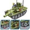 New 336pcs Military 85 Main Battle Tank Building Blocks WW2 Army Soldier Figures Bricks Educational Toys for Children Boy Gift