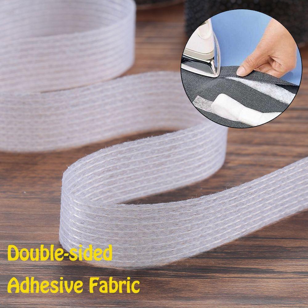 50m/roll New Interlining Iron On Clothes Adhesive Fabric Hem Tape Sewing Roll Double-sided