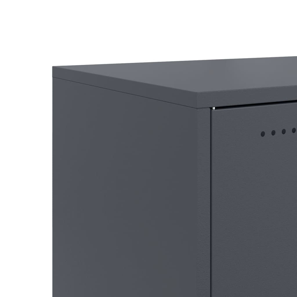 Sideboard Anthracite 100.5 X 39 X 72 Cm Steel