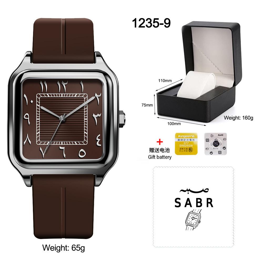 Uhr Sabr arabische Ziffern, Herren-Geschäftsuhr Naher Osten, Shenzhen Uhr, wasserdichte Quarz-Uhr
