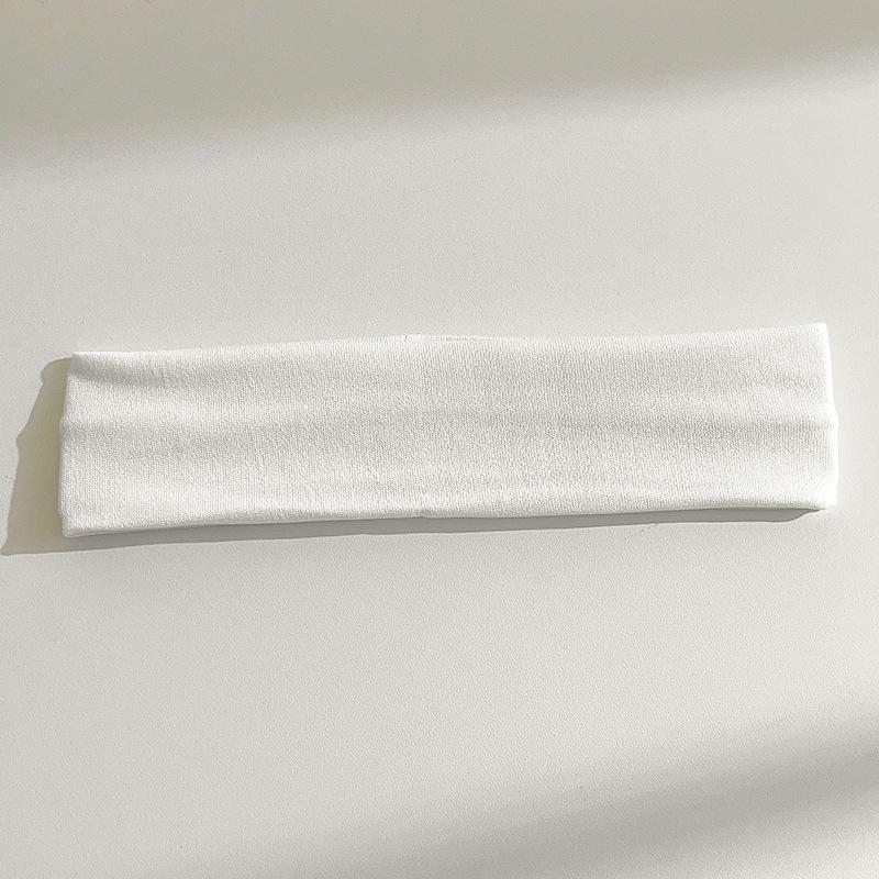 Solid Color Wide Hair Band High Elasticity Running Sports Headband Sweat-Absorbing Headscarf Yoga Hair Accessories Women