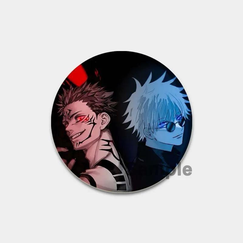 32/44/58 мм аниме дзюдзюцу кайсен значок ручной работы годзё сатору круглые значки на лацкан брошь на воротник рюкзака модные украшения аксессуары подарки 58mm