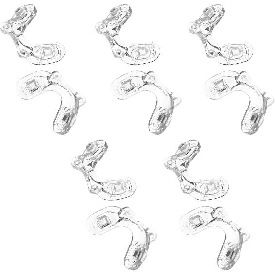 5 Mini Nose Pads Pairs Eyeglass Nose Pads Anti Slip Soft U Shape Silicone Nose Pads Sponge Saddle Bridge Glass Nose Pieces for Glasses Eyeglasses