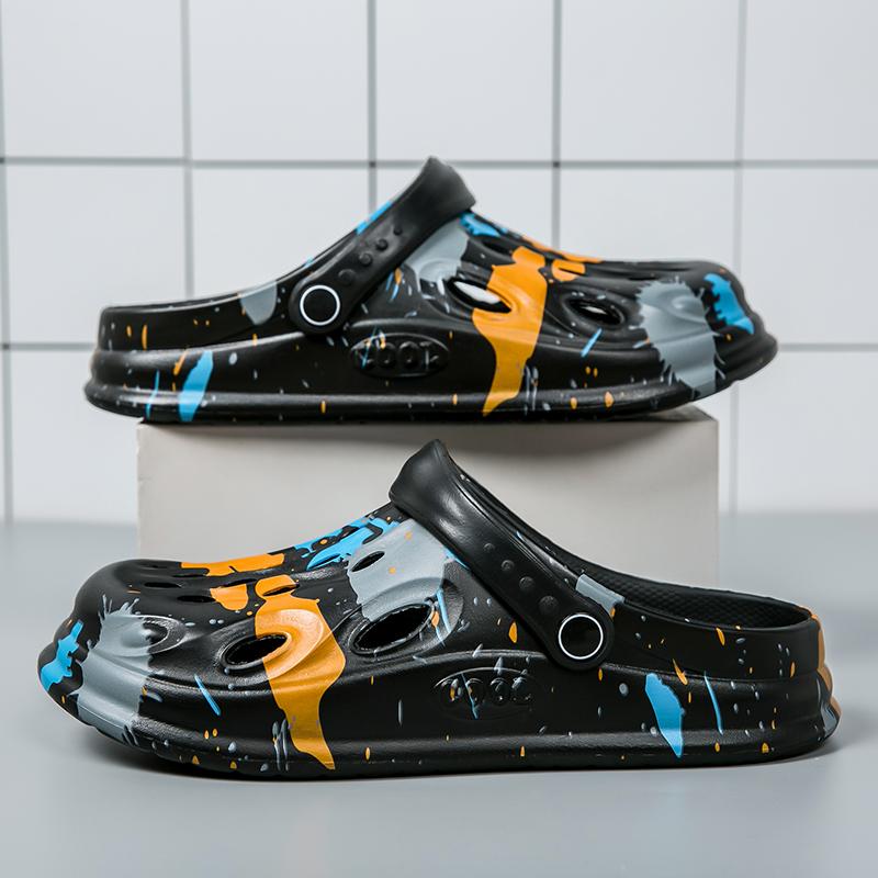Croc Shoes, Summertime Fashion Forward Outside Athletic Beach Slide Shoes, Anti-Skid, Soft-Soled, Breathable Outside Sandal Shoes
