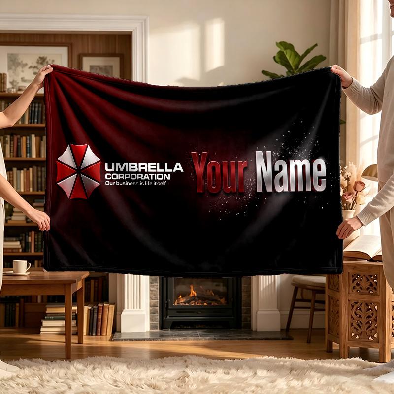 Umbrella Corporation (5) Personalizovaná deka se jménem Měkký útulný dárek na pohovku postel gauč Dekorace do domácnosti