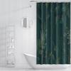 Elegant Dark Green Tropical Leaf Pattern Waterproof Shower Curtain – Perfect for Adding a Luxurious and Nature-Inspired