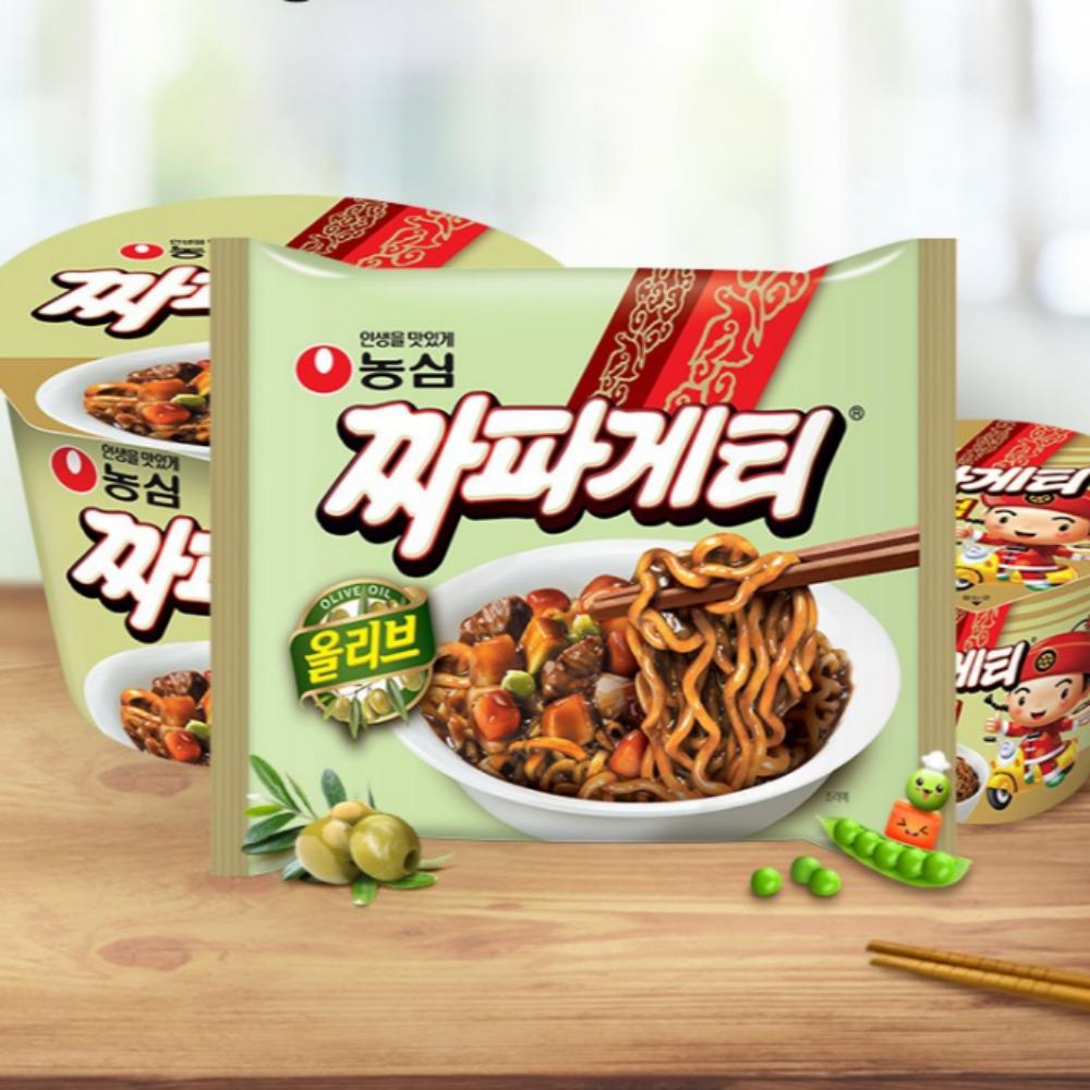 Nongshim Jjapagetti (Ramen) 3 Arten