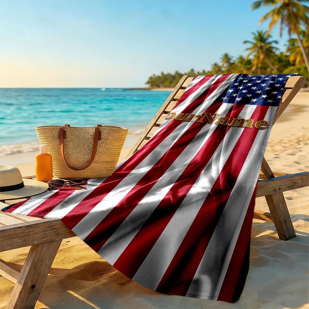 Dallas Customizable Name Beach Towel Soft Durable Quick-Dry Ideal for Travel Outdoor Swim Pool Yoga Surf Camping Hiking Gym Gift Holiday