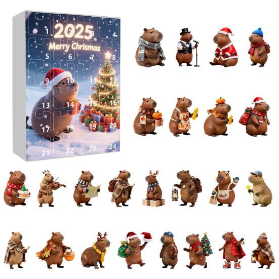 Advent Calendar Marmot Design 24-Day Countdown Festive Family Activity Calendar Kid Surprise Gift Calendar