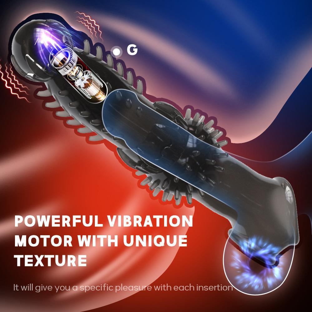 Penis Sleeve Extensions Condom Male Enlargement Delay Vibrators Clits Massager Cock Ring Vibrating Penis Cover Sex Toys For Men