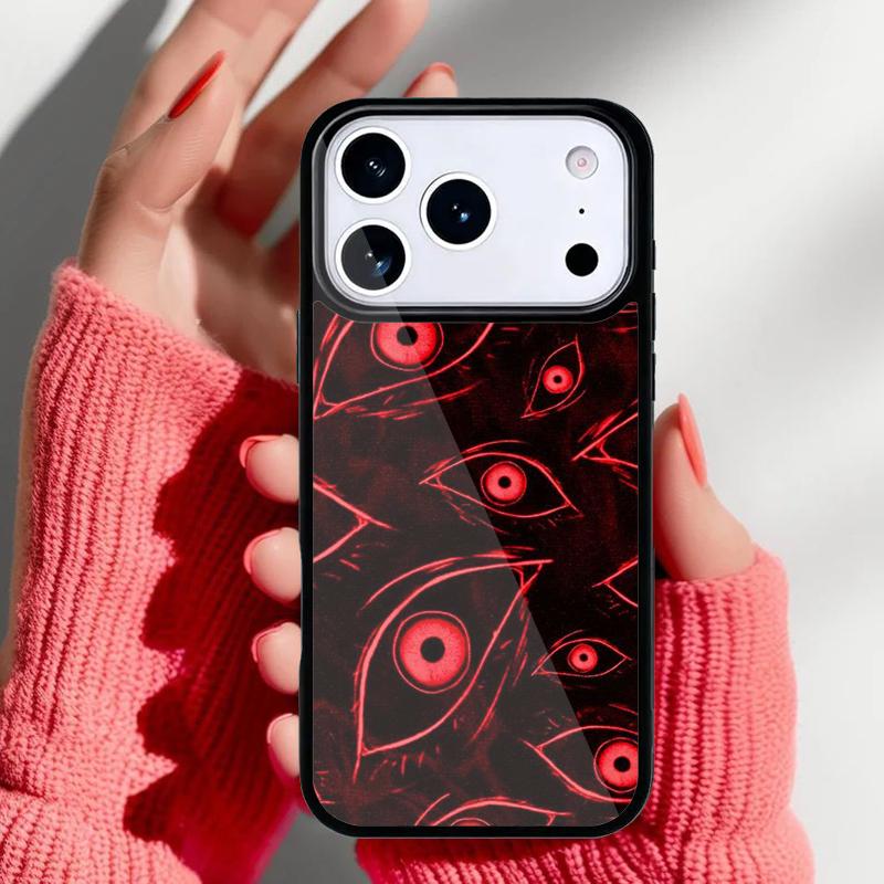 Scary Face Eyes Phone Case for iPhone 17 Air 16e 15 14 13 Pro Max Back Cover for 12 11 Pro Coque