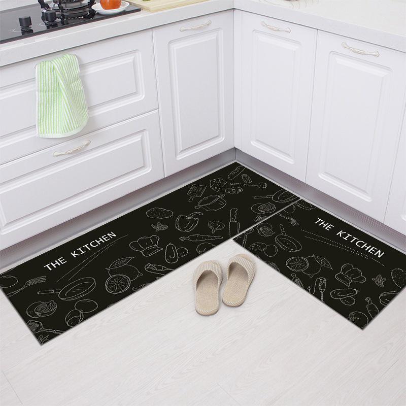 Absorbent Non-Slip Kitchen & Bathroom Floor Mat - Long Strip for Entrance, Bedroom, or Home Use