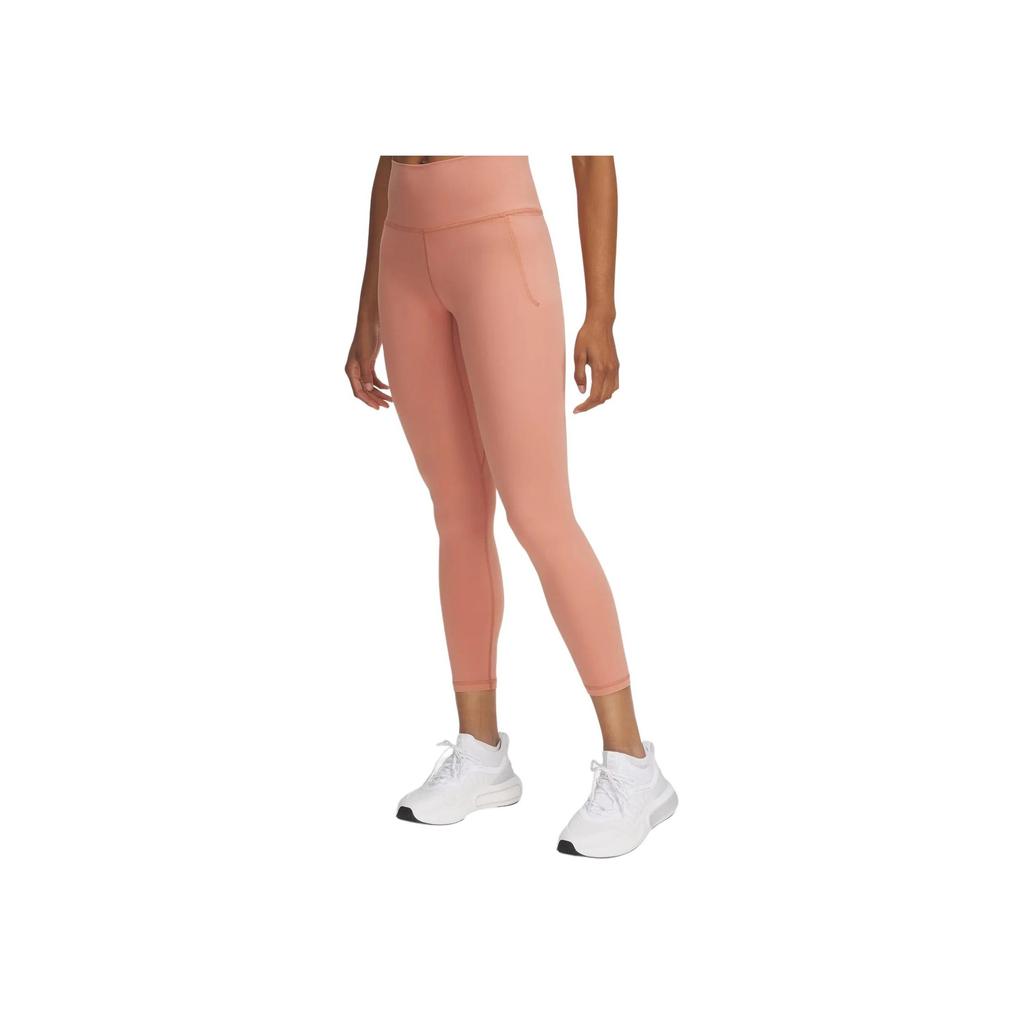 Under Armour Meridian Soft Series Slim Fit Versatile Training 3/4 Sports Pants Women bottoms Mocha-Rose 1382525-696