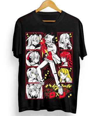 High School Rias Gremory T-Shirt Akeno Himejimaissei Mädchen Shirt Schwarz