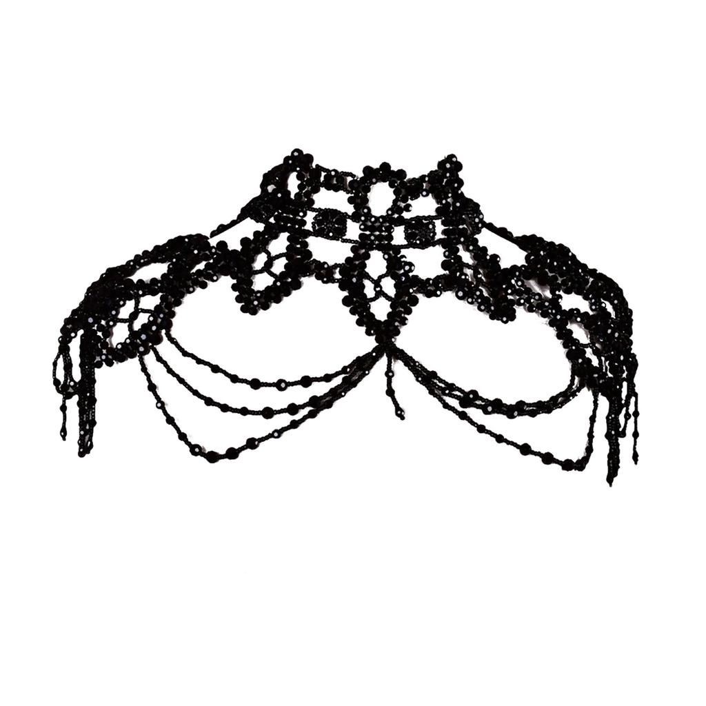 Wearable Shoulder Chain Necklace Mulyi Layer Body Accessory for Evening Parties And Weddings Fashion Women Jewelry