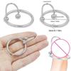 Titanium Alloy Stainless Steel Male Cross-Border Cock Ring - No Piercing Needed, Large Round Ring Design.