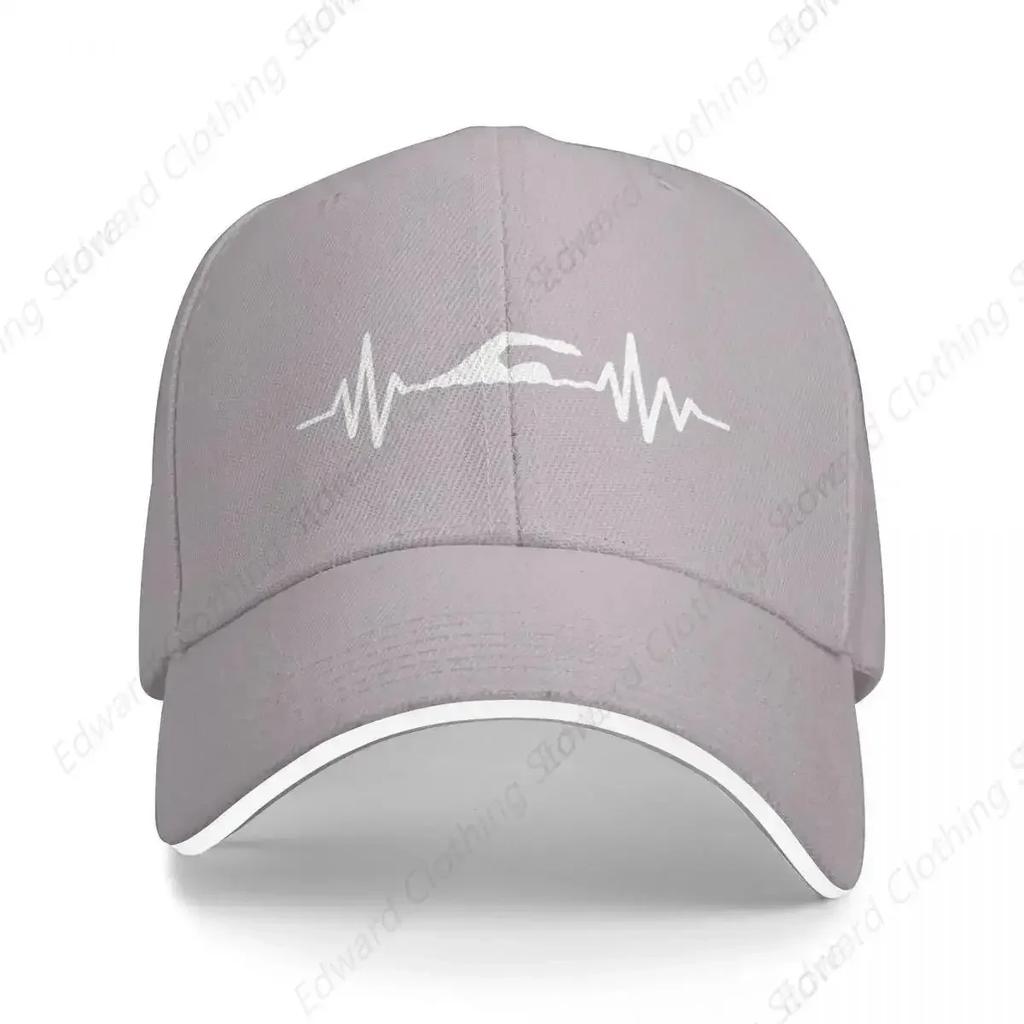 Swimmer heartbeat Baseball Cap fishing hat Hat Man Luxury Hat Beach Boy Women's