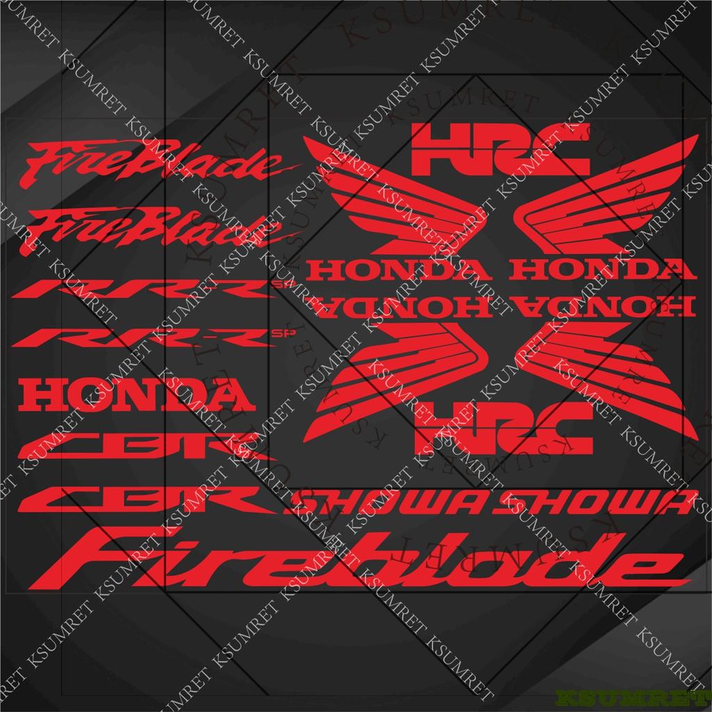 WRS2 For Honda Fireblade Motorcycle Stickers CBR1000RR CBR900RR RR-R SP HRC Racing Logo Decal Waterproof