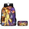 2Pcs Set Kids Backpack With Pencil Bag, Cartoon NARUTO School Bag For Boys Girls Aged 6-10, Durable Lightweight School Backpack.