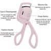 Heated Eyelash Curler (pink) - Electric Eyelash Curler, USB Rechargeable Eyelash Curler with Comb, 2 Heating Modes for Fast and Natural Curling of Eye