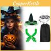 Classic Witch Hat And Gloves Adult Halloween Party Props For Adults And Kids