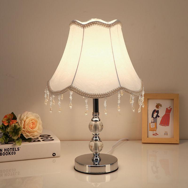 Klassische Vintage-Tischlampen für Schlafzimmer, Nachttischlampen, moderne europäische Kristall-Schreibtischlampen für Wohnzimmer, Lichter E27, EU, UK, US-Stecker