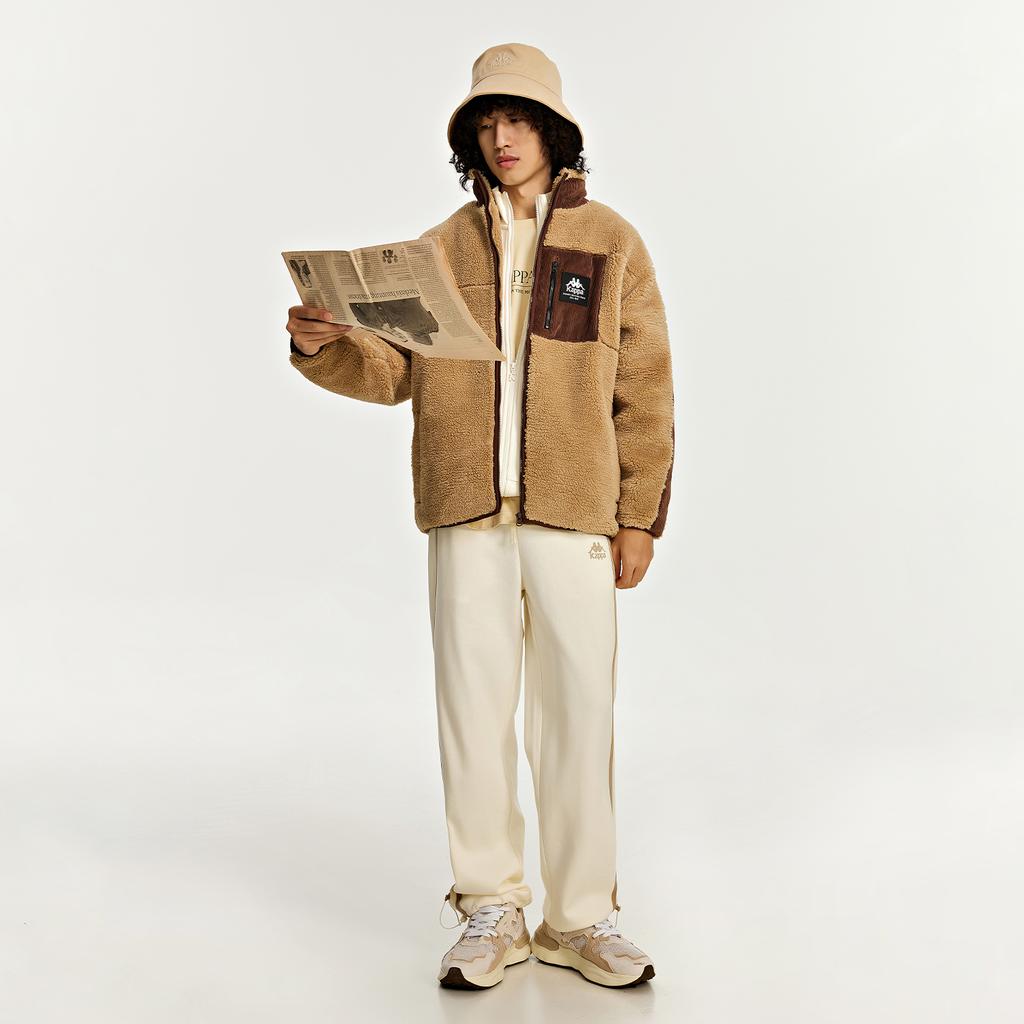 Kappa Velvet Jackets Unisex Stand Collar Moderate K0DZ2JJ90D