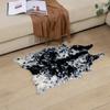 Large Size Cow Printed Cowhide Faux Skin Leather NonSlip Antiskid Mat Carpet for Living Room