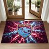 Aston Villa Football Design Crystal Velvet Rug Soft Decorative Mat for Bedroom Entrance