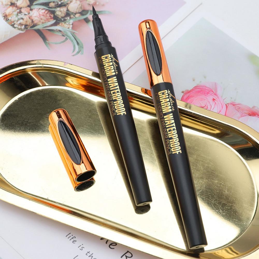 QIC Membrane Eyeliner, Waterproof Makeup, Not Smudge, Makeup, Makeup, Sponge Head Eyeliner, Makeup Pen Makeup