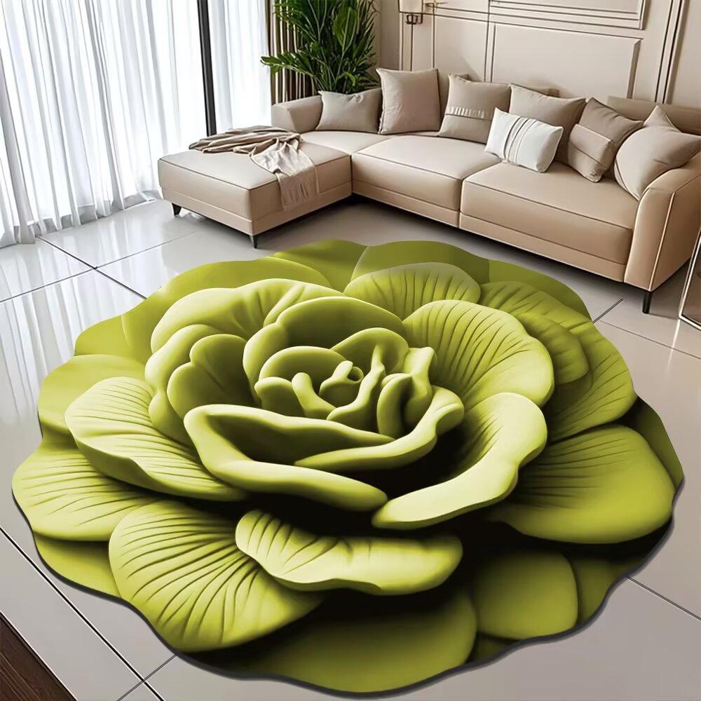 Peony Diatomaceous Earth Floor Mat – Stain-Resistant, Easy-to-Clean, Water-Absorbent Carpet for Bathroom/Entrance