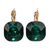 Square Stud Earrings Pink Red Green Black Earring For Women Wedding Jewelry