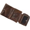 Men's Genuine Leather RFID Blocking Wallet with Multiple Card Slots