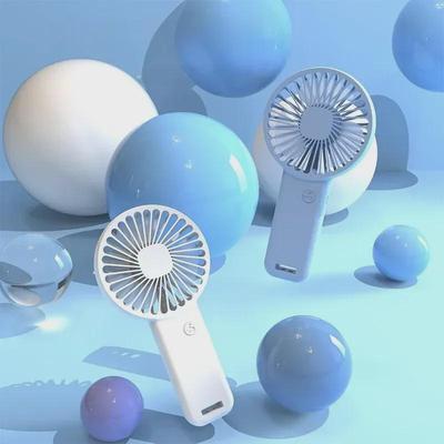 Tragbarer USB Wiederaufladbarer Mini Leiser Ventilator mit Ständer - Perfektes Wohnheim-Geschenk