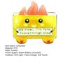 Stress Relief Ball with LED Light Flame Trash Can Design Squeeze Toy Employee Appreciation Gifts Ornament Party Favor