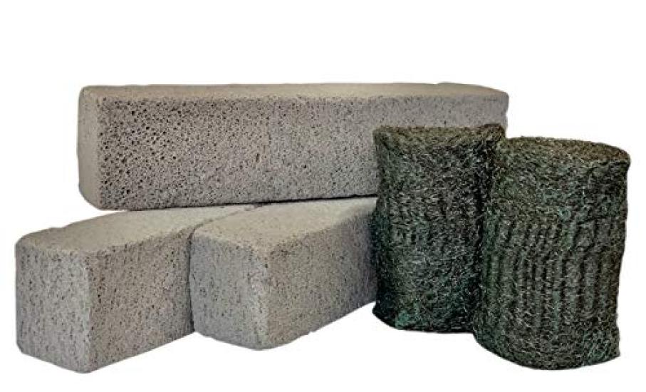 

Средство для удаления накипи стальной скребок с оригинальным набором палочек Cleansia, моющее средство, серый