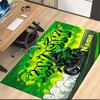 Custom Name Motorcycle Printed Carpet, for Office Chair Living Room Bedroom Kitchen Room Decor Gifts.