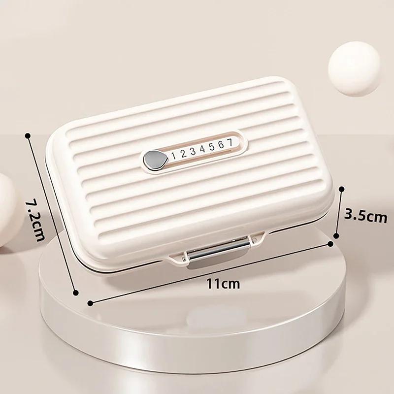 1 Stück 7 Fächer Mini Tragbare Pillendose Wöchentlicher Medikamenten-Vitamin-Aufbewahrungsorganizer Reise Tabletten Versiegelte Box Pillenetui Behälter