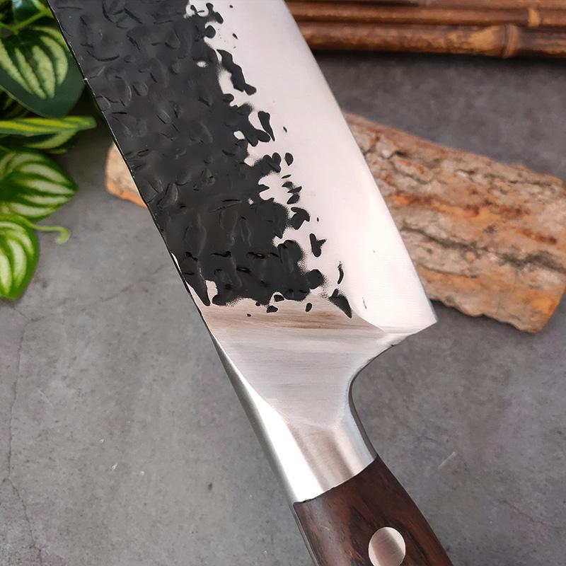 Kitchen Knives Cleaver Meat Chopping Vegetables Butcher Knife Wooden Handle Chef Cleaver Knives Hand Forged Blade Chinese Knives