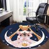 1pc Sailor Moon Office Round Area Rug, Indoor Mat Suitable For Office,Bedroom Living Room Home Decor, Room Deco a0926173
