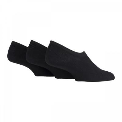 Men S 3 Pair Bamboo Fake SockS   Black  qSmd0bk 