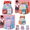 Charming Cartoon Preschool Backpack Comfortable Nylon Unisex School Bag For Children