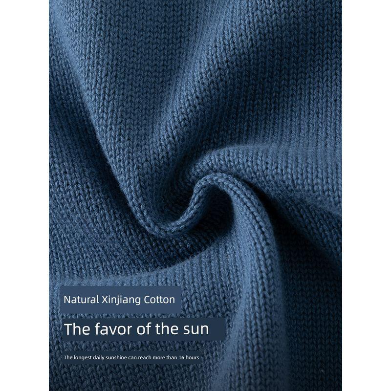 David Bella Kidsren's Class a Sweater Pullover 2026 Boys' Preppy Style Fake Two-Piece Knitwear Pure Cotton Spring Clothing