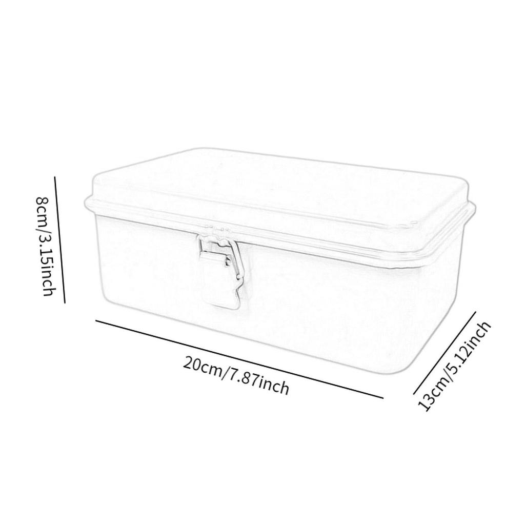 Iron Storage Box Note Organizer Empty Box Metal Case for Stamp Candles Stationery