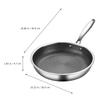 316 Edelstahl Bratpfanne Wok Antihaft-Kochen Wabensteak Gasherd Topf Induktion Allgemeine Kochtopf Küche Kochgeschirr