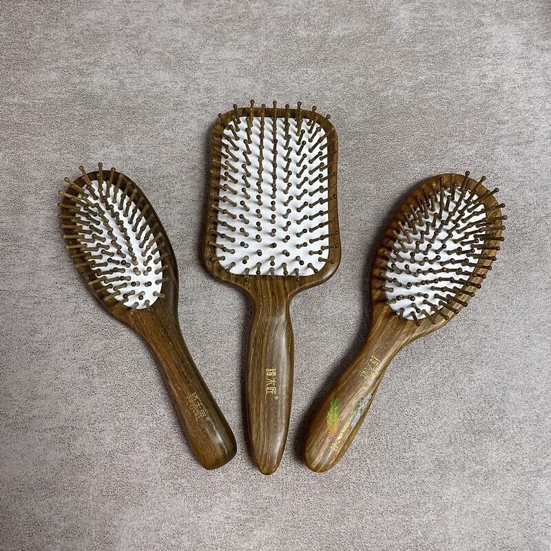 Tan Mujiang Natural Wood Massage Comb Gift Set