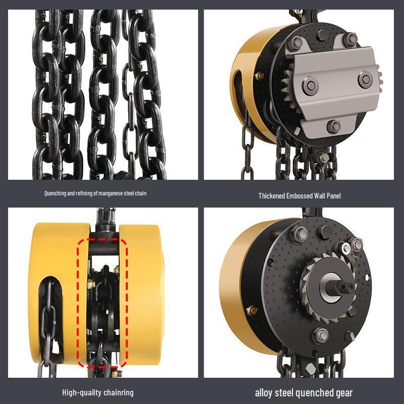 National Standard Manual Chain Hoist: 1, 2, 3, 5 Ton Lifting Capacity Lever Hoist